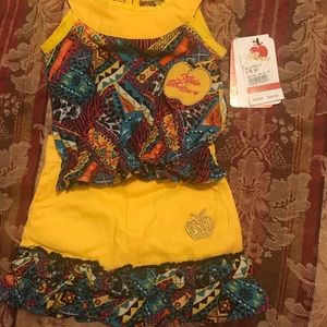 Baby Apple Bottom Outfit - 0-3 Months